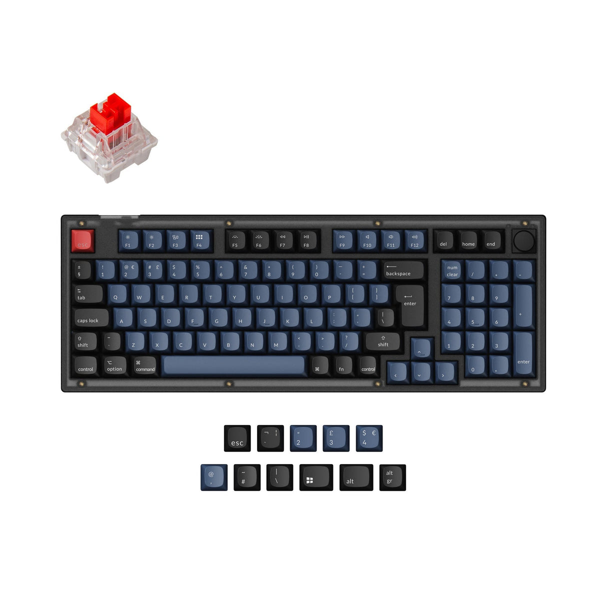 Keychron V5 QMK Personalizzato Tastiera meccanica ISO Layout Collection