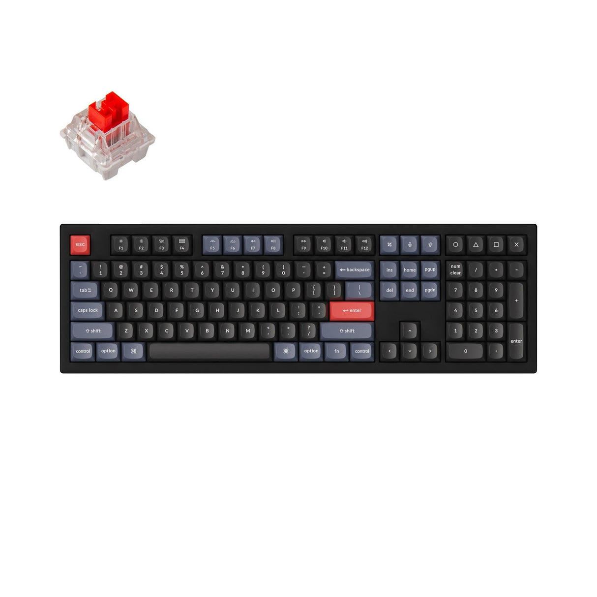 Keychron V6 QMK Tastiera meccanica personalizzata (US ANSI Layout)