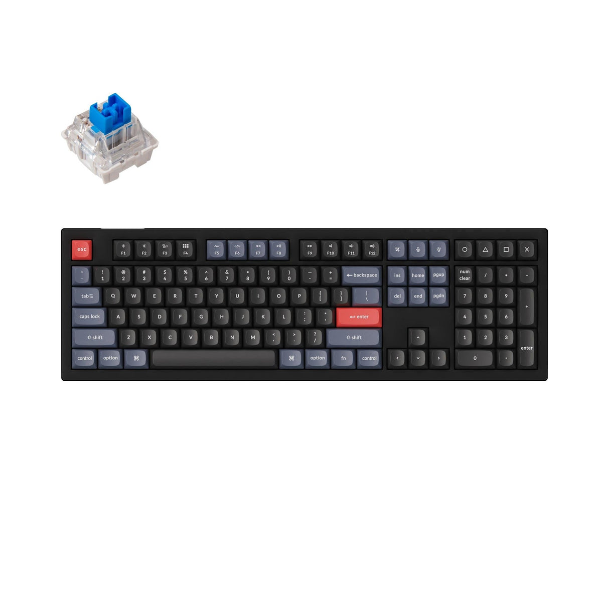 Keychron V6 QMK Tastiera meccanica personalizzata (US ANSI Layout)
