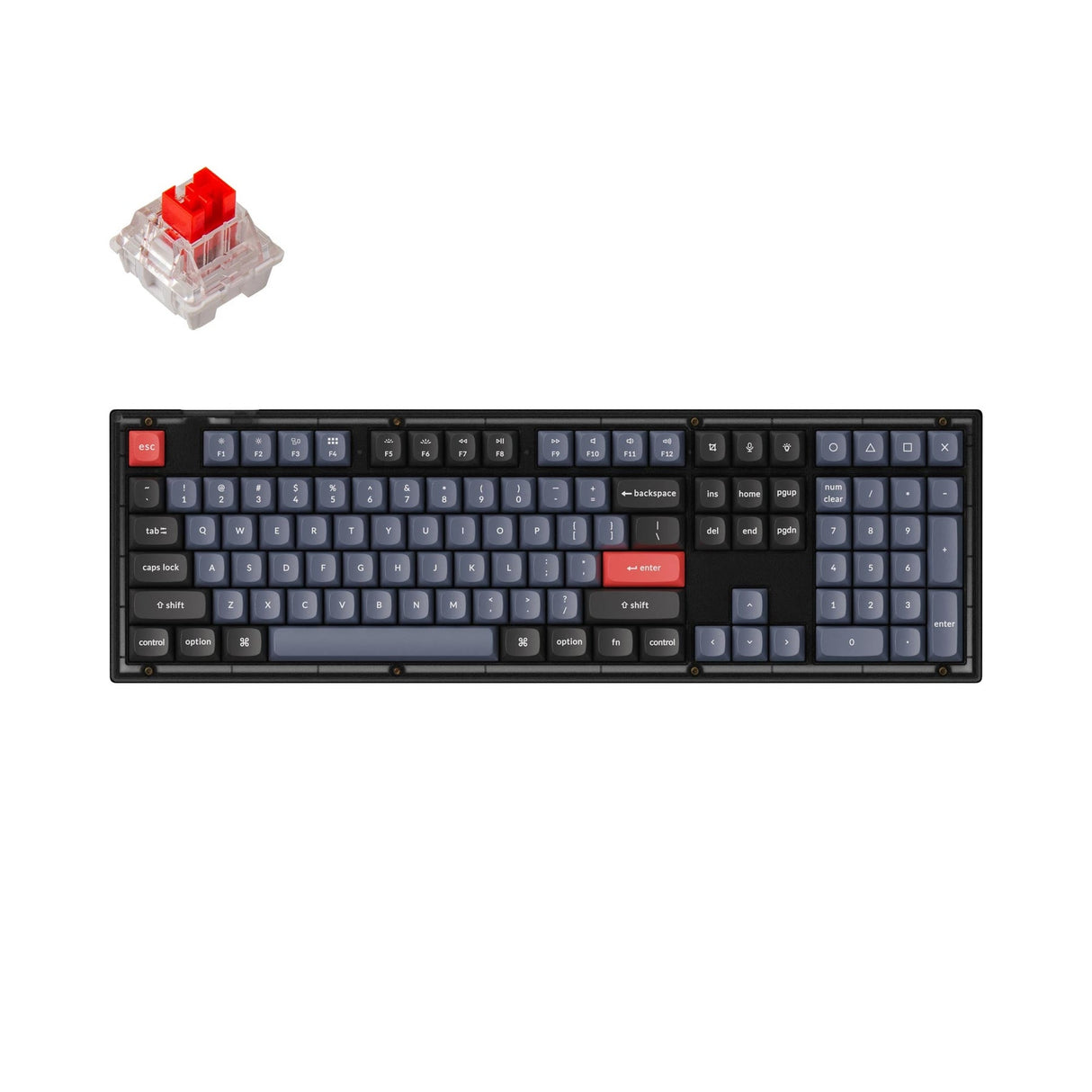 Keychron V6 QMK Tastiera meccanica personalizzata (US ANSI Layout)