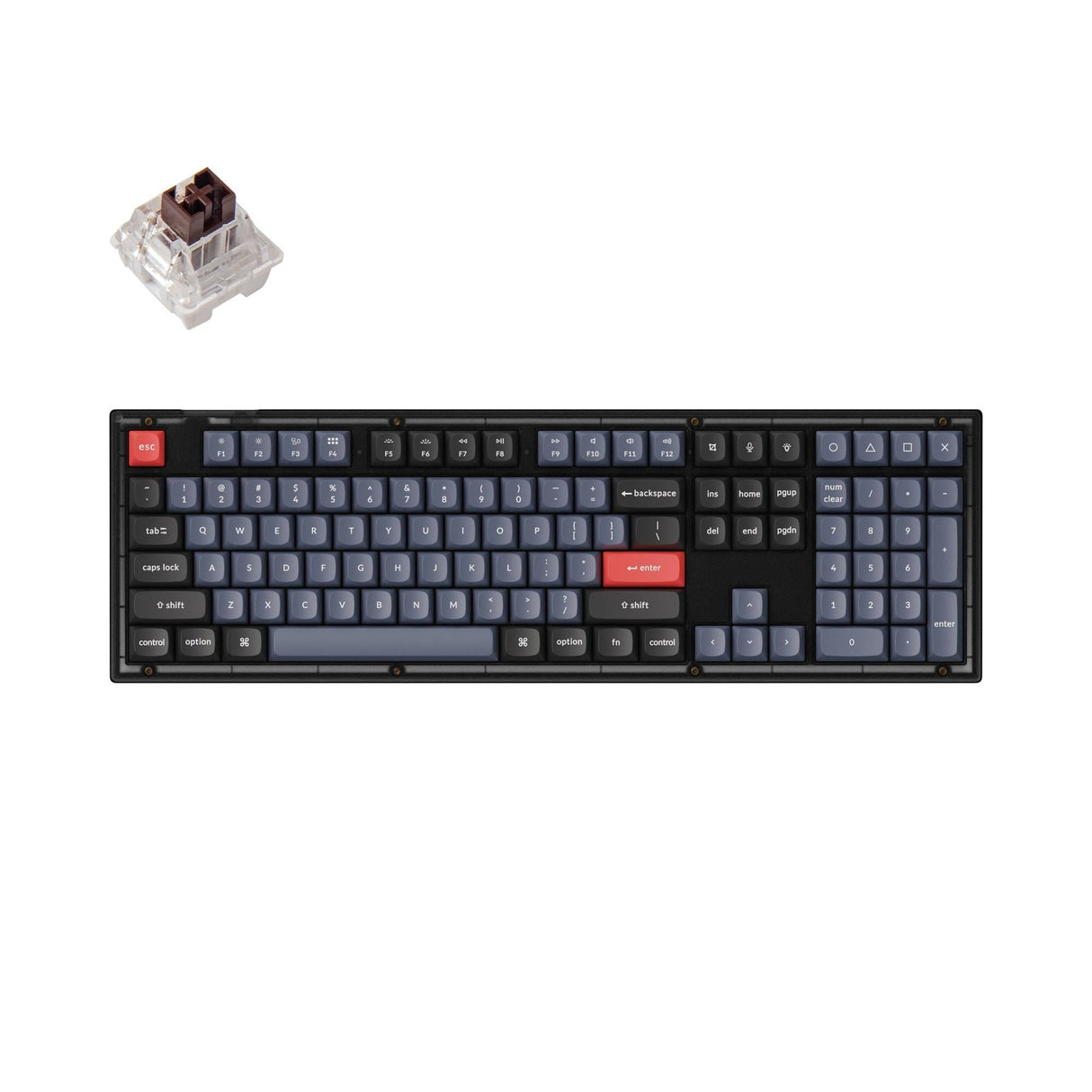 Keychron V6 QMK Tastiera meccanica personalizzata (US ANSI Layout)