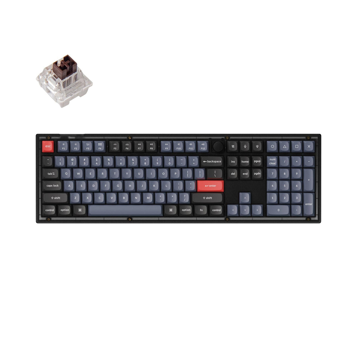 Keychron V6 QMK Tastiera meccanica personalizzata (US ANSI Layout)