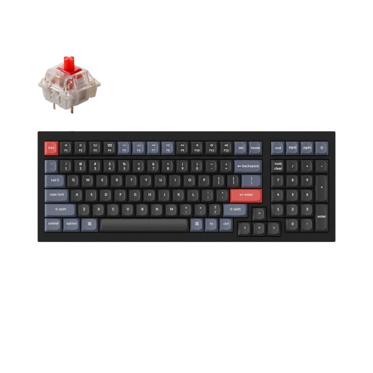 Tastiera meccanica personalizzata Keychron Q5 QMK (layout ANSI USA)