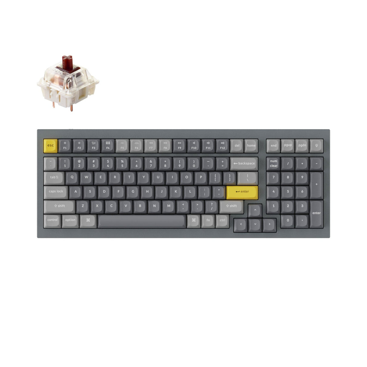 Tastiera meccanica personalizzata Keychron Q5 QMK (layout ANSI USA)