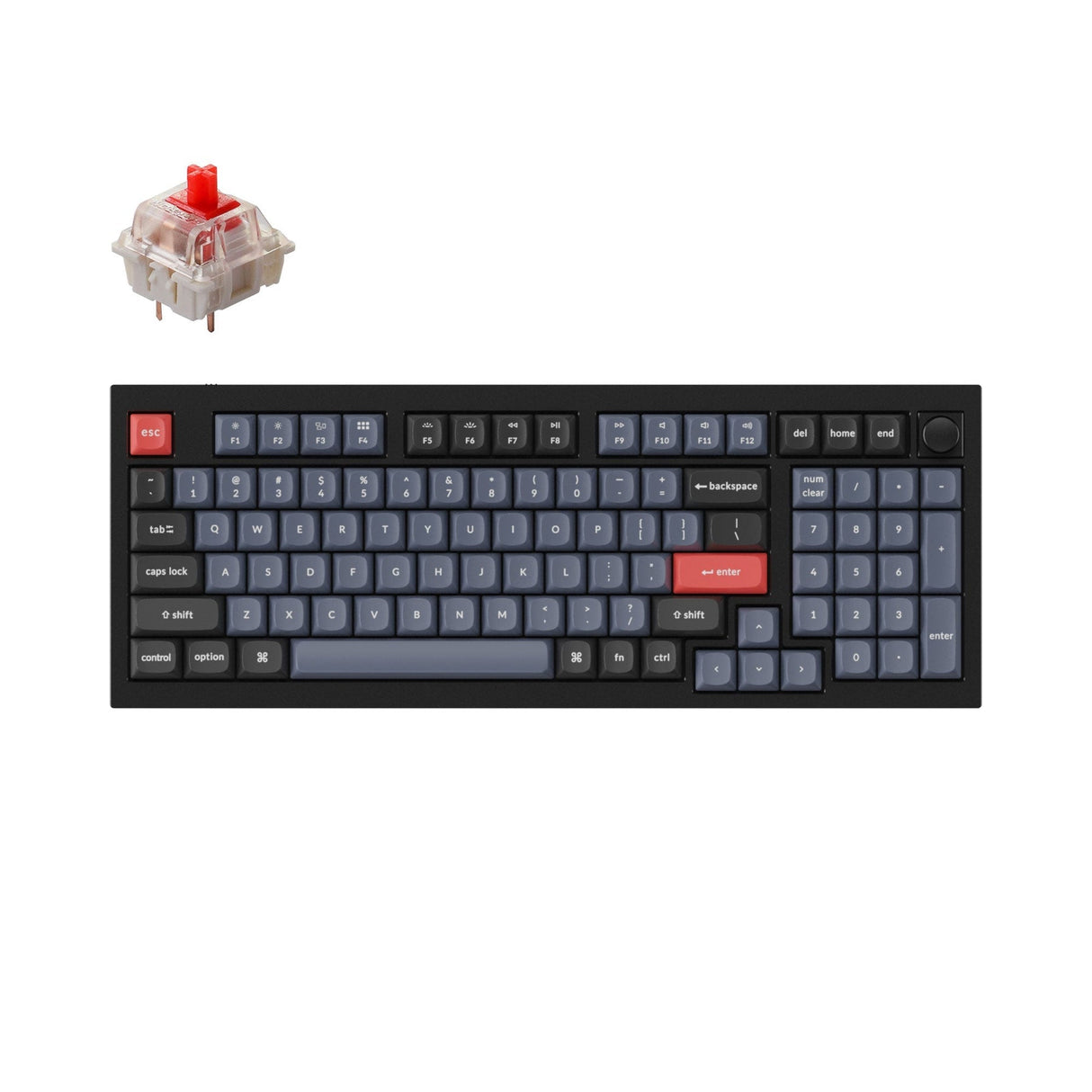 Tastiera meccanica personalizzata Keychron Q5 QMK (layout ANSI USA)