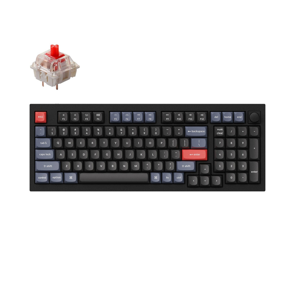 Tastiera meccanica personalizzata Keychron Q5 QMK (layout ANSI USA)