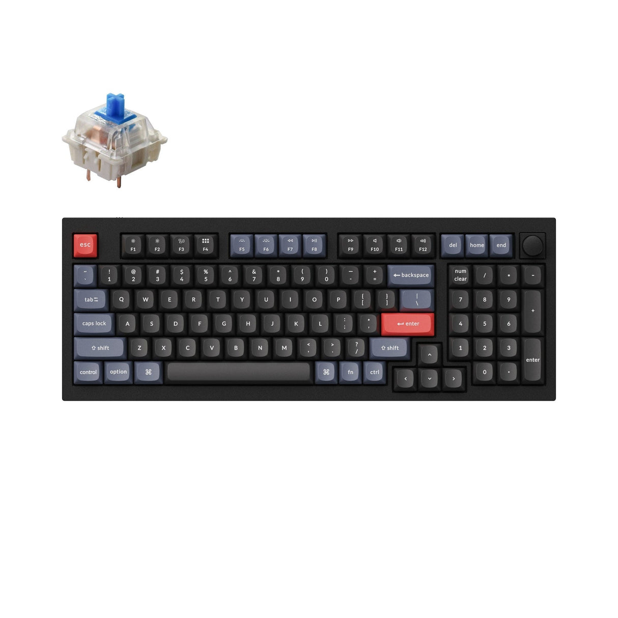 Tastiera meccanica personalizzata Keychron Q5 QMK (layout ANSI USA)