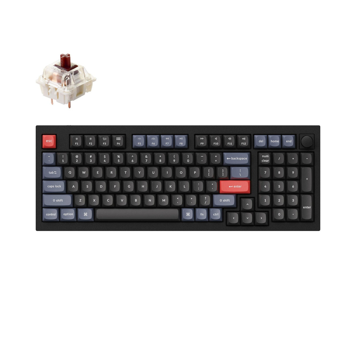 Tastiera meccanica personalizzata Keychron Q5 QMK (layout ANSI USA)