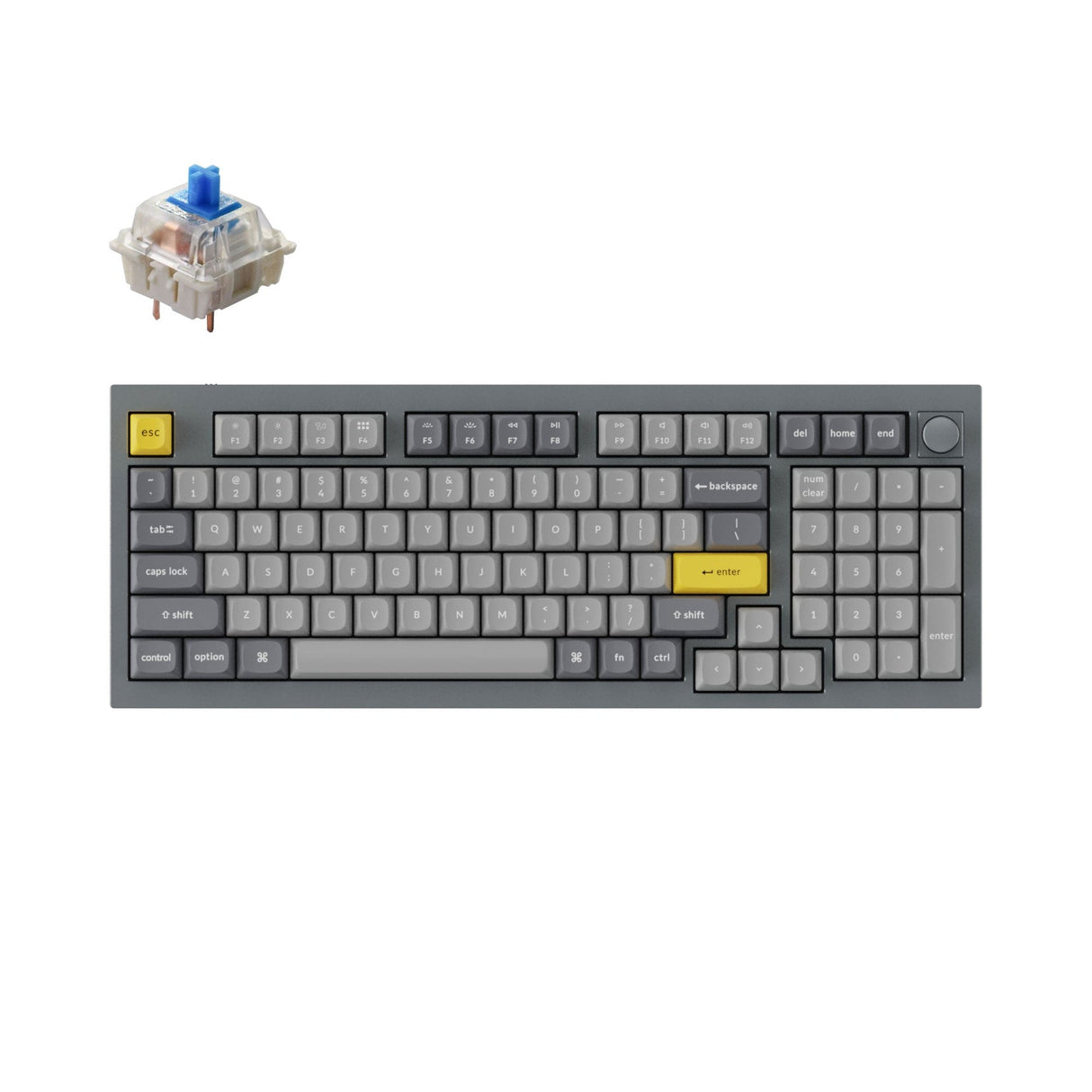 Tastiera meccanica personalizzata Keychron Q5 QMK (layout ANSI USA)