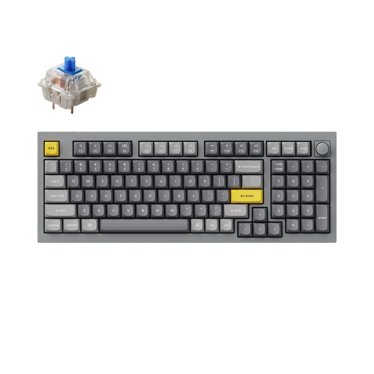Tastiera meccanica personalizzata Keychron Q5 QMK (layout ANSI USA)