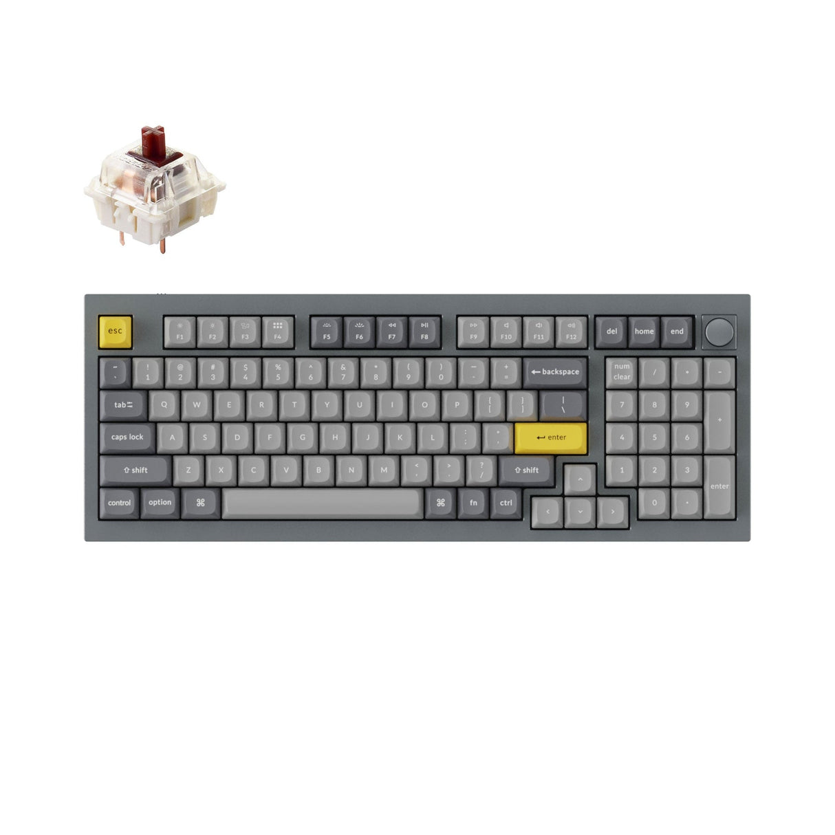 Tastiera meccanica personalizzata Keychron Q5 QMK (layout ANSI USA)