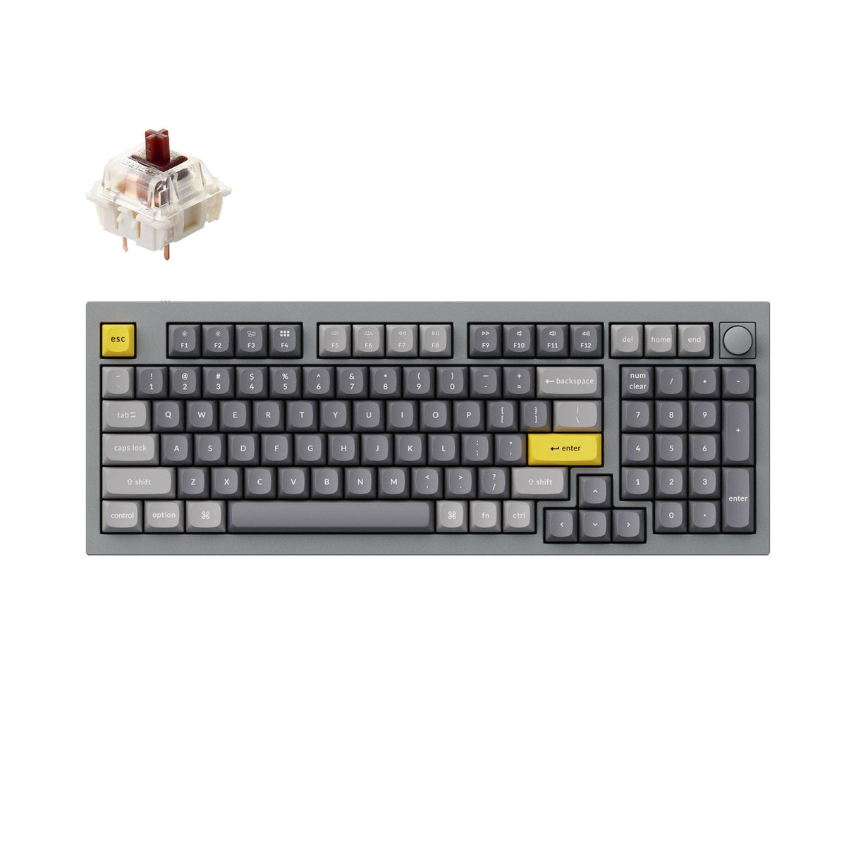 Tastiera meccanica personalizzata Keychron Q5 QMK (layout ANSI USA)