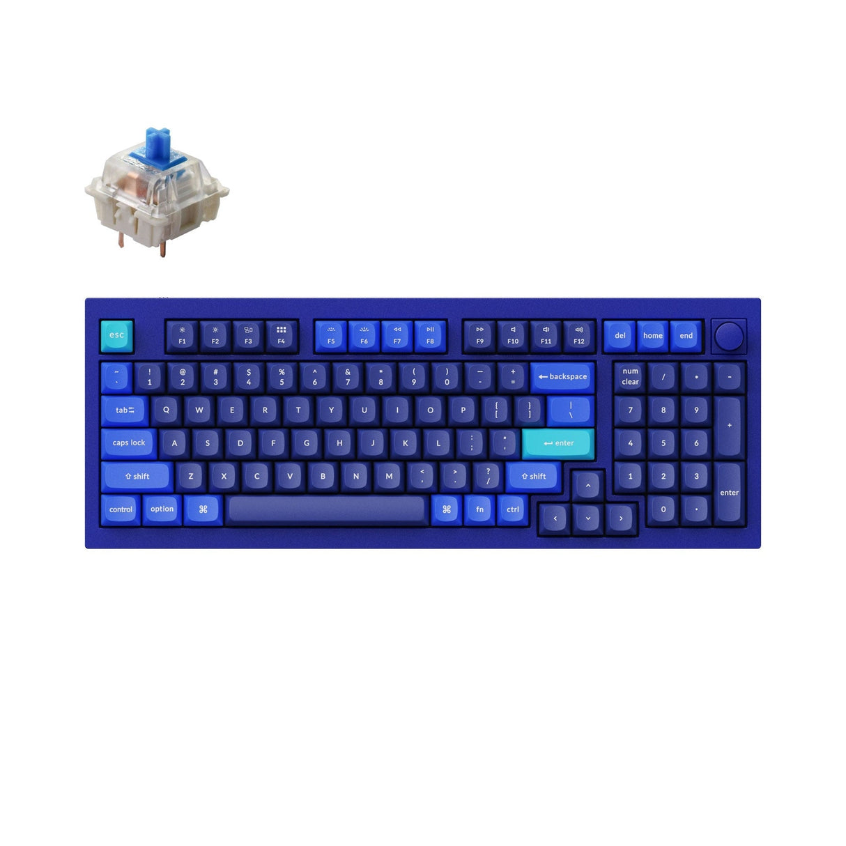Tastiera meccanica personalizzata Keychron Q5 QMK (layout ANSI USA)