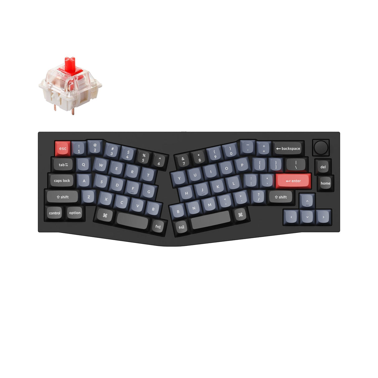 Tastiera meccanica personalizzata QMK Keychron Q8 (layout Alice) (layout ANSI USA)