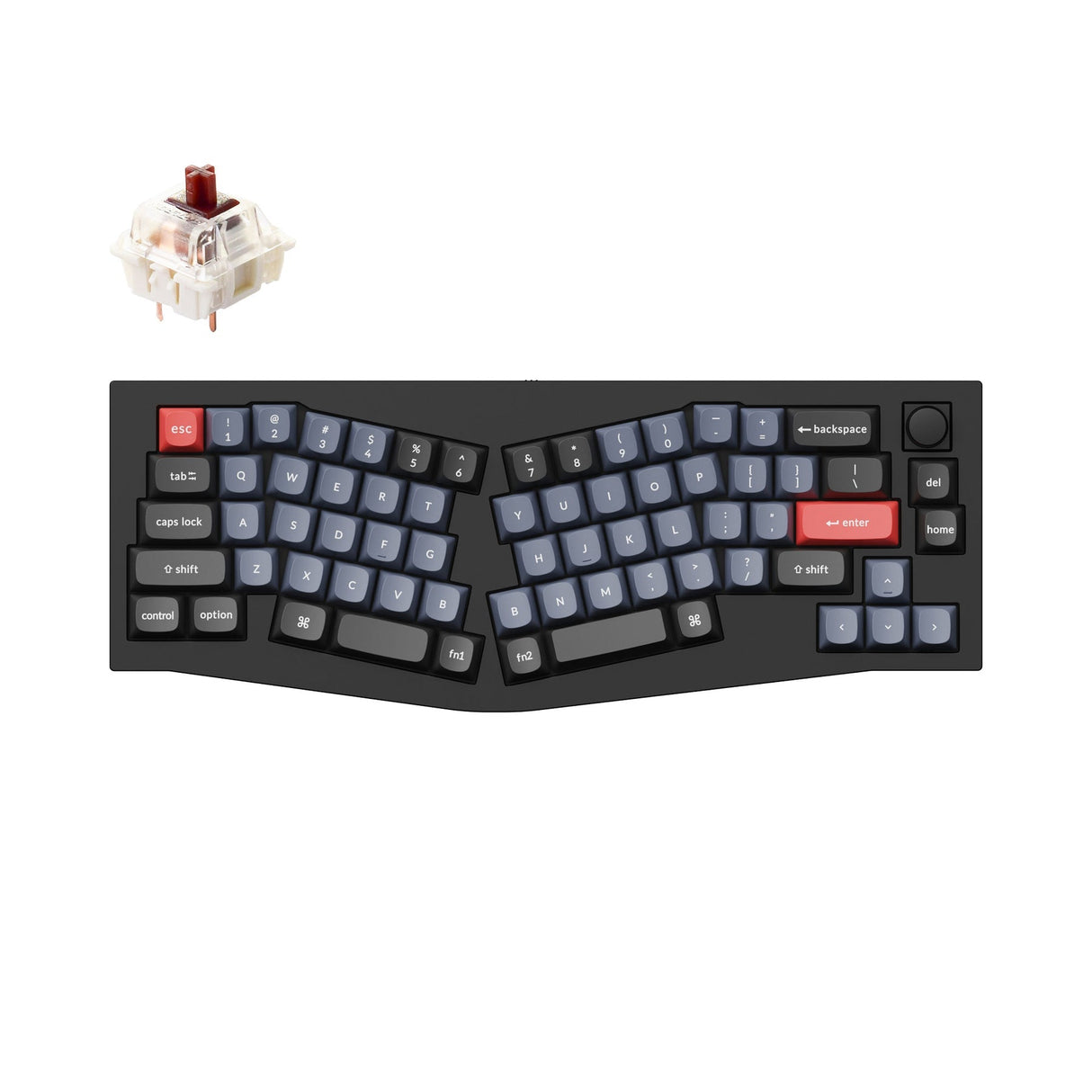 Tastiera meccanica personalizzata QMK Keychron Q8 (layout Alice) (layout ANSI USA)