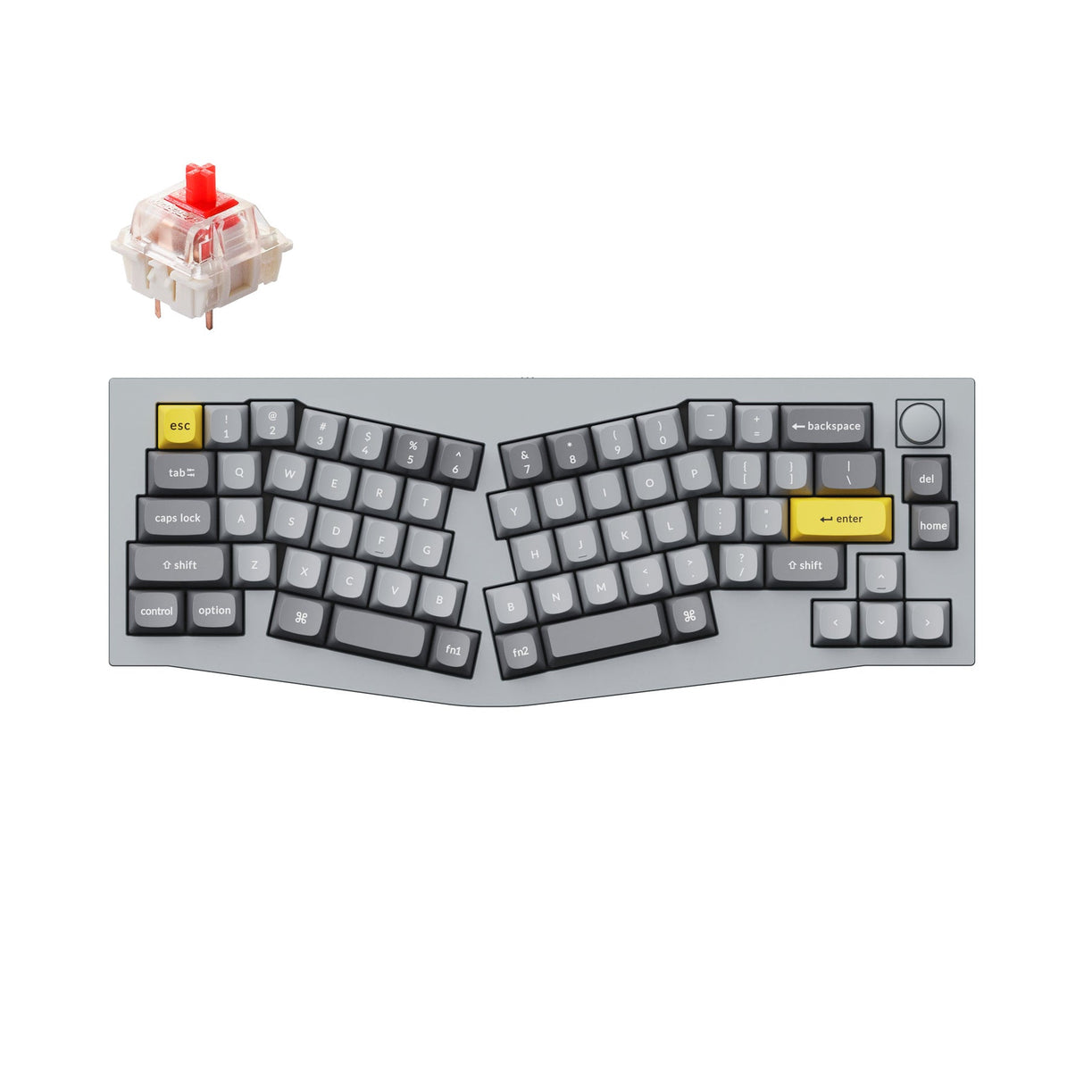 Tastiera meccanica personalizzata QMK Keychron Q8 (layout Alice) (layout ANSI USA)