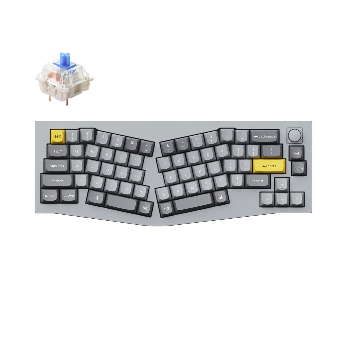 Tastiera meccanica personalizzata QMK Keychron Q8 (layout Alice) (layout ANSI USA)