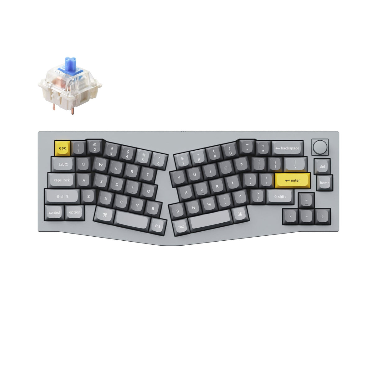 Tastiera meccanica personalizzata QMK Keychron Q8 (layout Alice) (layout ANSI USA)
