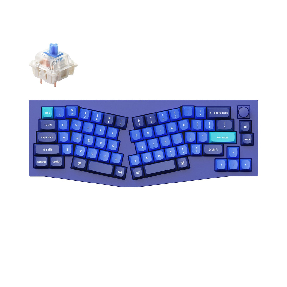Tastiera meccanica personalizzata QMK Keychron Q8 (layout Alice) (layout ANSI USA)
