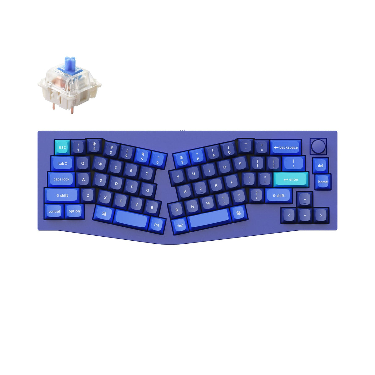 Tastiera meccanica personalizzata QMK Keychron Q8 (layout Alice) (layout ANSI USA)