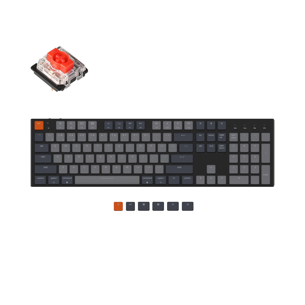 Tastiera meccanica wireless ultra sottile Keychron K5 (layout ANSI USA)