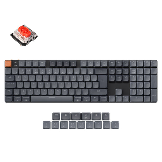 Raccolta di tastiere meccaniche personalizzate wireless QMK Keychron K5 Max con layout ISO