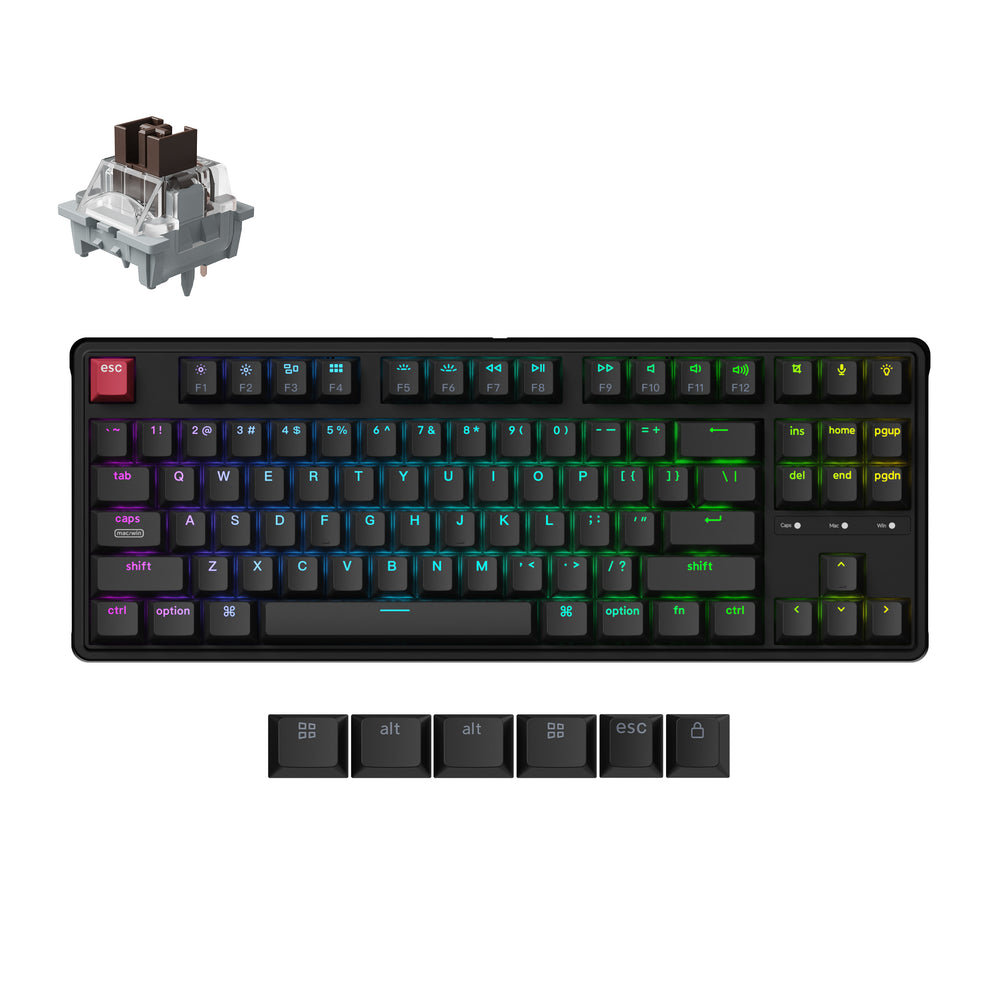 Tastiera meccanica personalizzata cablata Keychron C3 Pro 8K QMK
