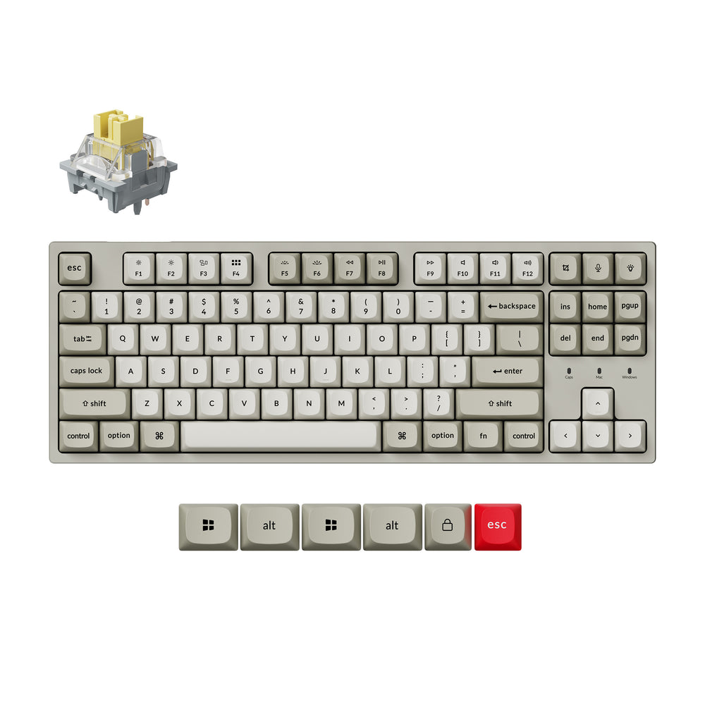 Tastiera meccanica personalizzata cablata Keychron C1 Pro 8K QMK