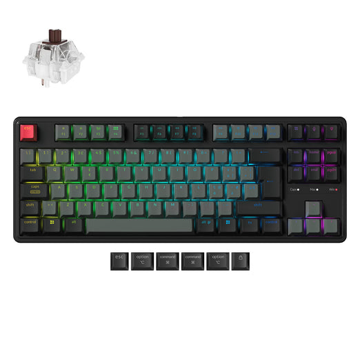 Collezione di tastiere meccaniche personalizzate cablate Keychron C3 Pro 8K QMK - Layout ISO