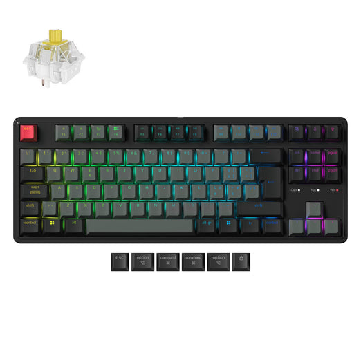 Collezione di tastiere meccaniche personalizzate cablate Keychron C3 Pro 8K QMK - Layout ISO