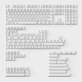 Cherry Profile Double - Shot PBT Set completo Keycaps - Nero su bianco - Fiocco 