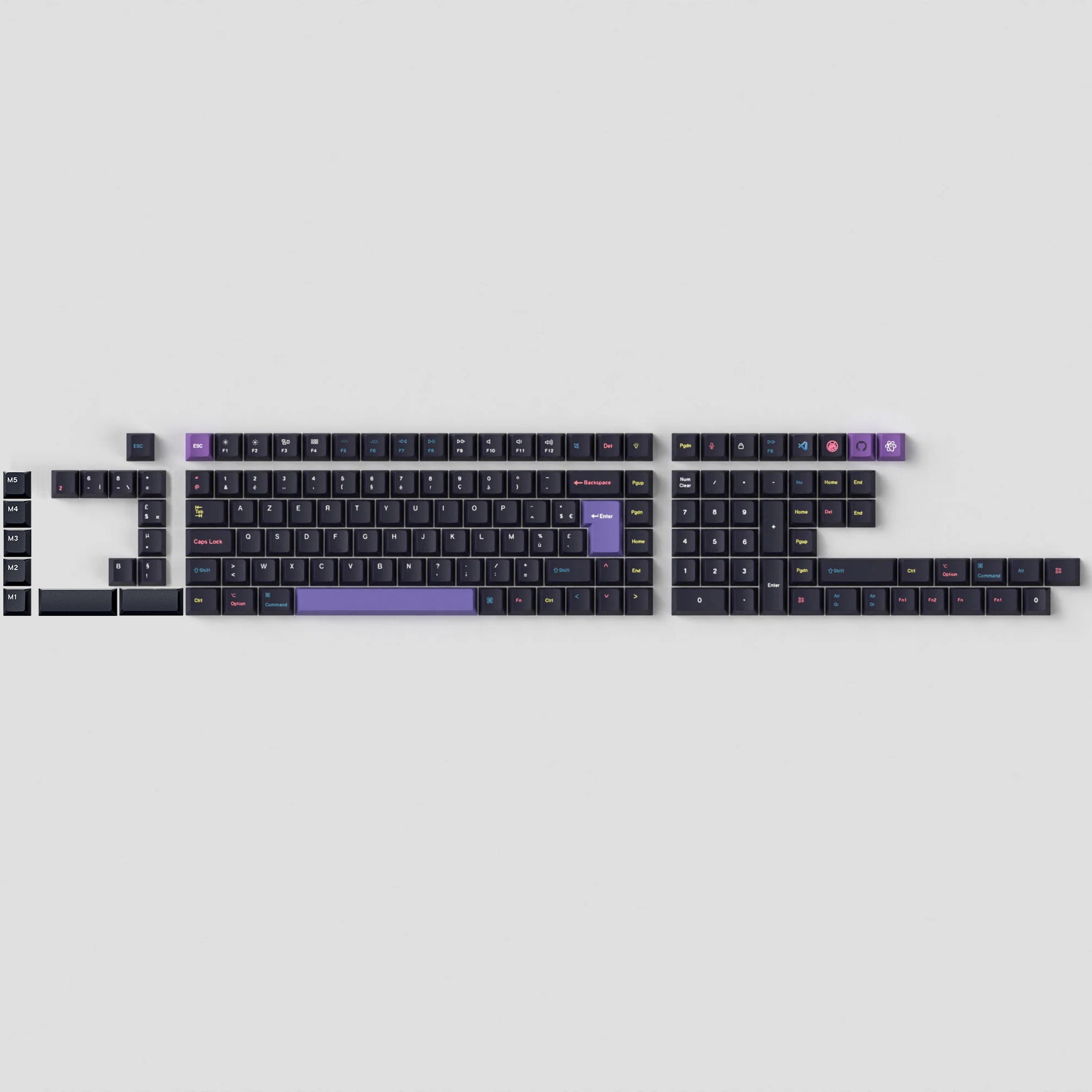 ISO Cherry Profile Dye-Sub PBT Full Set Keycap Set - Developer