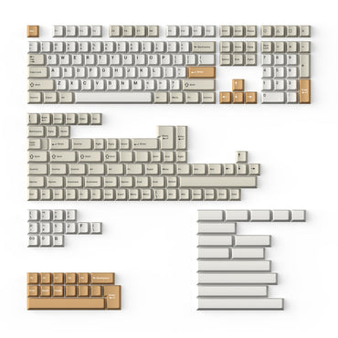 Profilo di ciliegia Double-Shot PBT Tastiera completa - Camel