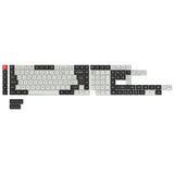 ISO Layout Dye-Sub PBT Full Keycap Set - Black and White
