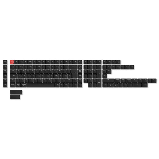 Set completo di keycap ISO LSA in ABS con retroilluminazione trasparente – nero