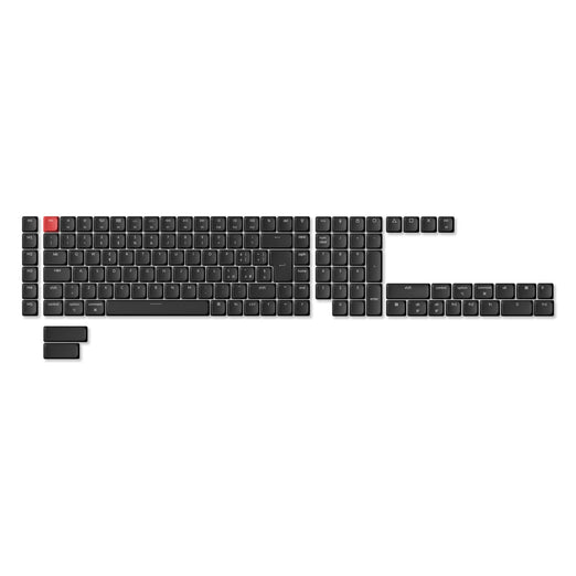 Set completo di keycap ISO LSA in ABS con retroilluminazione trasparente – nero