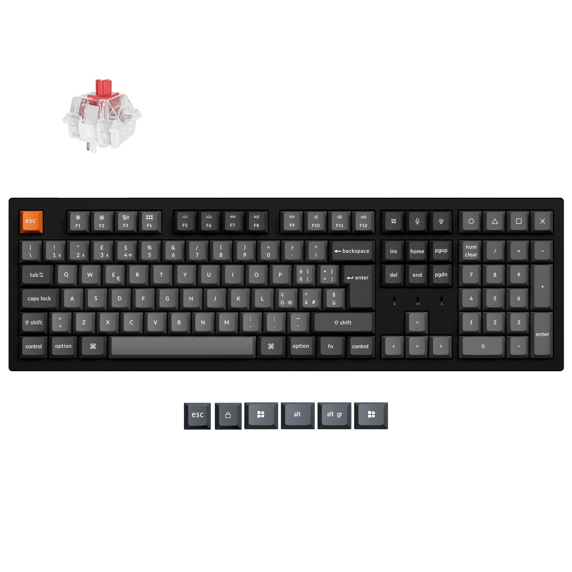 Keychron K10 Max QMK Wireless Custom Mechanical Keyboard ISO Layout Collection