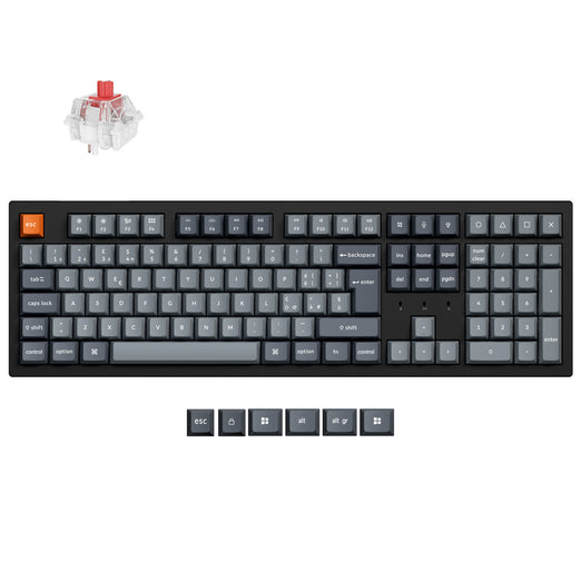 Collezione di tastiere meccaniche personalizzate wireless Keychron K10 Max QMK con layout ISO