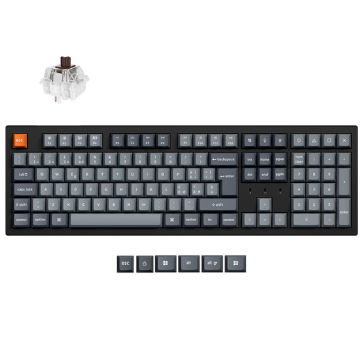 Collezione di tastiere meccaniche personalizzate wireless Keychron K10 Max QMK con layout ISO