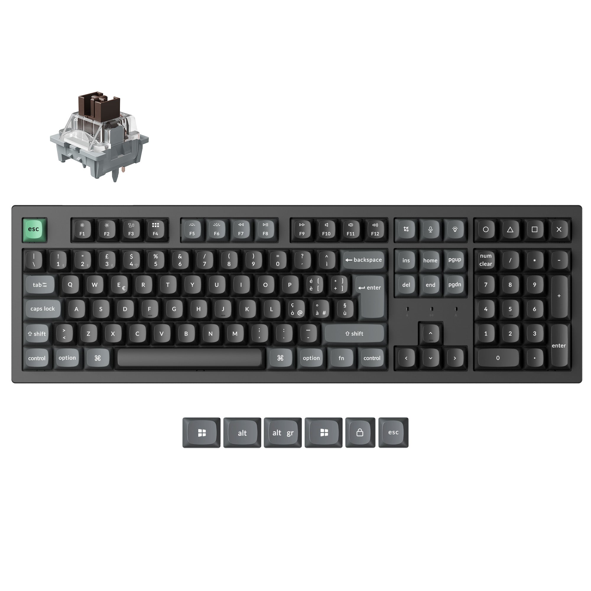 Keychron K10 Ultra 8K Wireless Custom Mechanical Keyboard (ISO Layout)