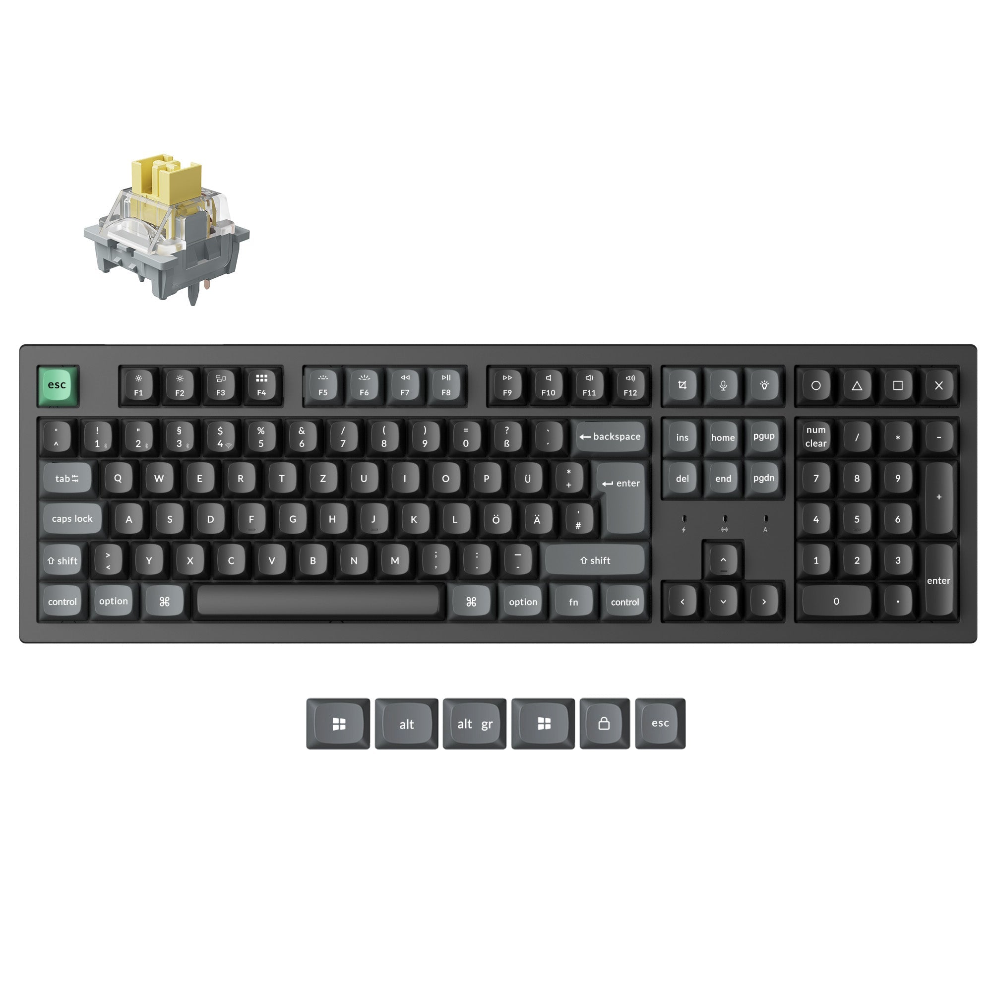 Keychron K10 Ultra 8K Wireless Custom Mechanical Keyboard (ISO Layout)