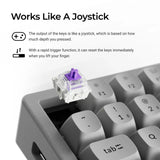 Keychron K2 HE Wireless Magnetic Switch Custom Keyboard - Concrete Edition