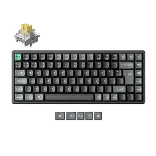 Collezione di tastiere meccaniche wireless personalizzate Keychron K2 Ultra 8K con layout ISO