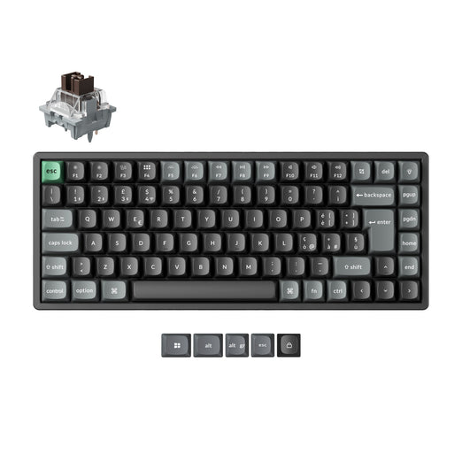 Collezione di tastiere meccaniche wireless personalizzate Keychron K2 Ultra 8K con layout ISO