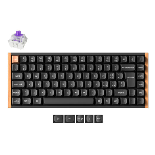 Tastiera personalizzata wireless Keychron K2 HE con switch magnetici, collezione con layout ISO
