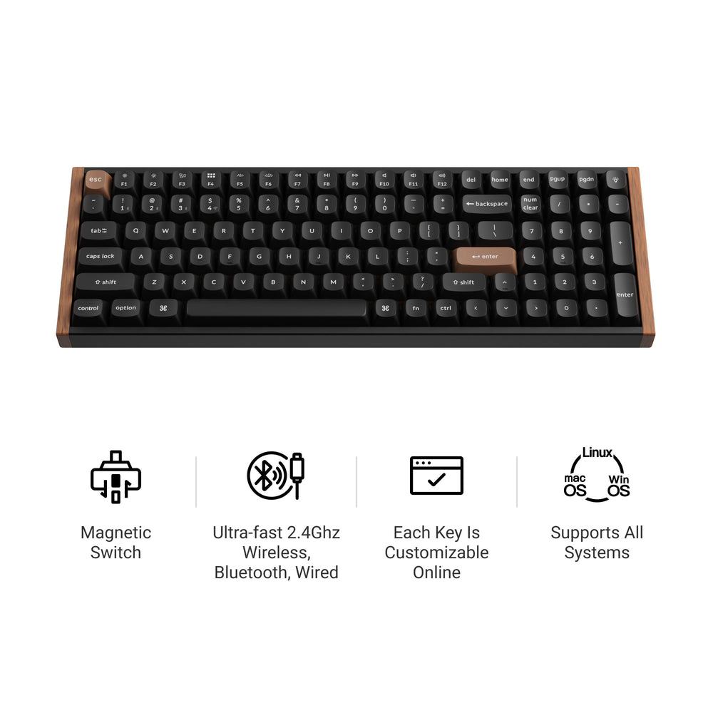Tastiera personalizzata wireless Keychron K4 HE con switch magnetici