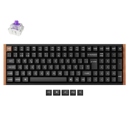 Collezione di tastiere personalizzate wireless Keychron K4 HE con switch magnetici e layout ISO