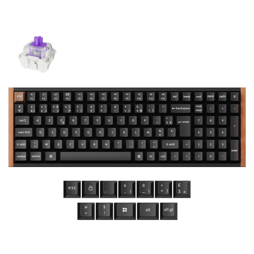 Collezione di tastiere personalizzate wireless Keychron K4 HE con switch magnetici e layout ISO