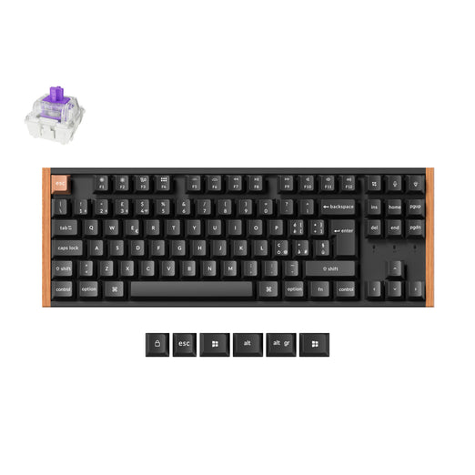Collezione di tastiere personalizzate wireless a switch magnetici Keychron K8 HE - Layout ISO