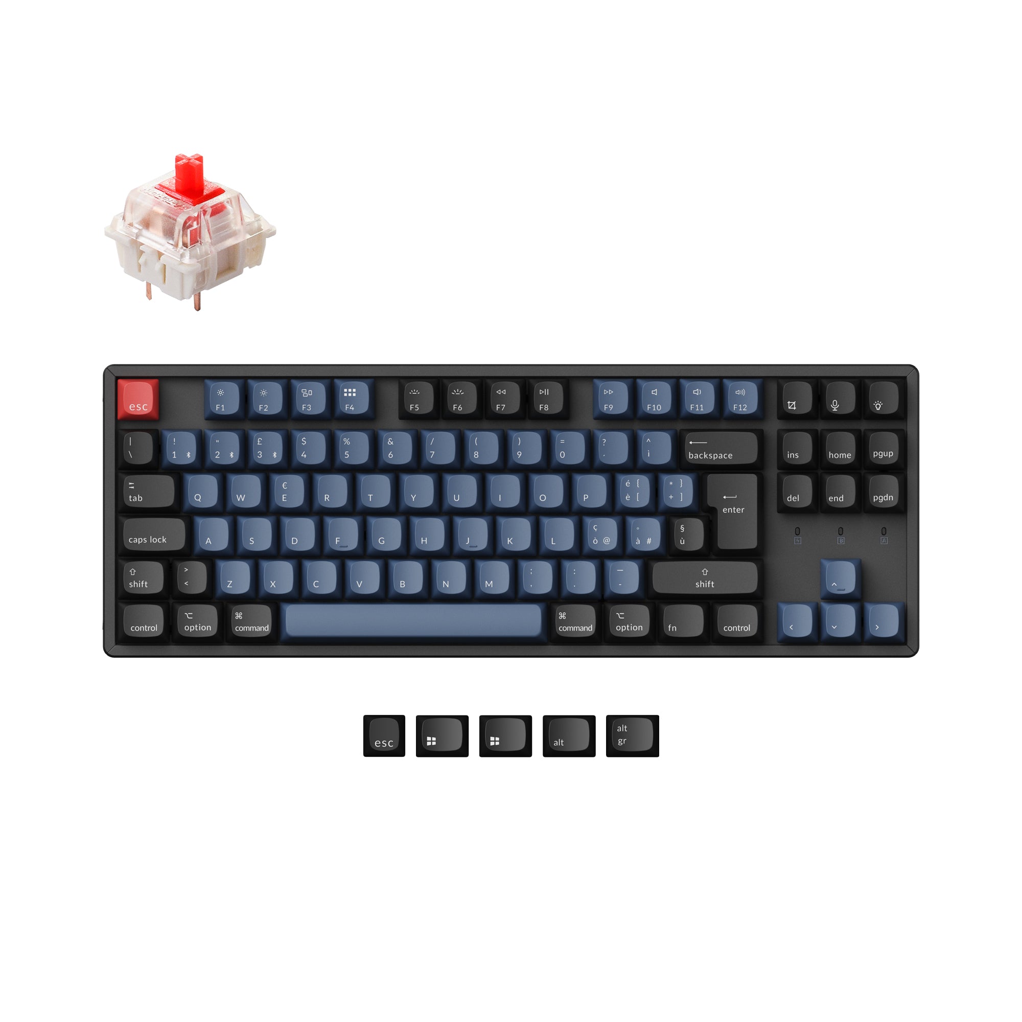 Keychron K8 Pro QMK/VIA Wireless Tastiera meccanica ISO Layout Collection